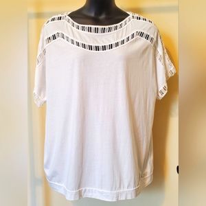 Roamans Cutout Short Sleeve Top 26/28
